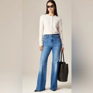 NWT! J. CREW Womens Vintage Flare Flap Pocket Jean Size 26